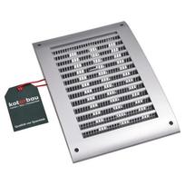 Vėdinimo grotelės - KOTARBAU - Stačiakampės - 170 x 250 mm - Baltas plastikas - Integruotas tinklelis nuo uodų balta
