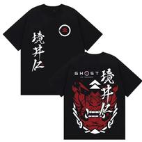 2026 Game Ghost of Yotei T Shirt Japanese Jin Sakai Samurai Short Sleeve T-shirts Men's Retro Oversized Cotton Short Sleeve Tees 2XL