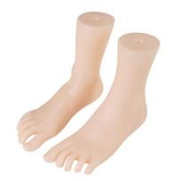 Set of 2 Female Foot Replicas PVC Construction Foot Mannequin Foot Anatomy Training Tool Suitable for Shoe Marketing 1