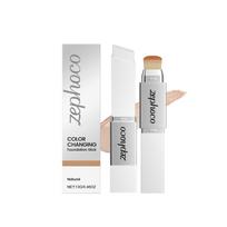 Color Changing Foundation Stick - Ivory White, 2 In 1 Makeup with High Concealer Power, 13g Natural color