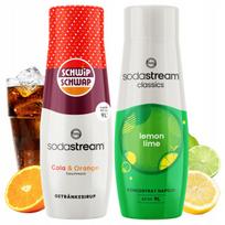 Set of 2 Sodastream Shwip Shwap Cola Orange + Lemon Lime Syrups