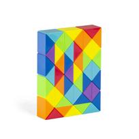 Folding Rainbow Magic Snake Cube Twist Puzzle Fidget Toys For Kids Adults Educational Montessori Game Brain Teaser Rompecabezas