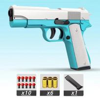 Shell-Ejecting M1911 Airsoft Pistol With Manual Cocking Safe Soft Bullets For Outdoor Shooting Game Toy Gun For Kids Adults