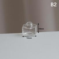 112 1Pcs Dollhouse Mini Glass Jar Candy Bottle Storage Tank With Lid Tiny Vial Wishing Bottle Kitchen Home Decor Toy