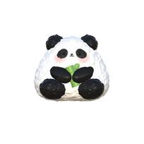 Kawaii Cute Cartoon Black White Panda Rice Ball Slow Rising Coffee Panda Adult Stress Easing Toy Kids Gifts Squeeze Unique Ornaments