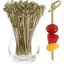 Dww-200 pices Cure-dents en bois de bambou de qualit suprieure  - Hygine personnelle, brochettes d'amuse-gueule jetables, btons de cocktail ou artisan