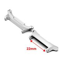 2 vnt. Laikrodžio apyrankės adapteris, skirtas Samsung Galaxy Watch 7 Ultra 47mm, nerūdijančio plieno adapterio jungtis 20mm 22mm 24mm apyrankės jungtys white