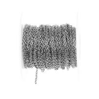 Bulk Chain 20meters/roll Stainless Steel Cable Link Chains 1.2/1.5 /2.0/2.5mm for DIY Necklace Jewelry Making Craft 04-1.5mm