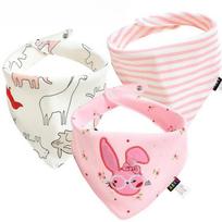 Baby triangle scarves, baby products, children's bibs, bibs, ins drool bibs, three piece set of pure cotton