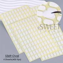 400 Tips Transparent Double-sided Adhesive Tape Traceless Nail Display Board Paste Practice Fixing Base Jelly Glue Manicure Tool