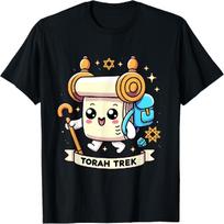 Funny Jewish Torah Trek Hanukkah Chanukah Rosh Hashanah T-Shirt S įvairiaspalvis