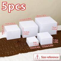 5pcs/6pcs acrylic white/transparent cake display rack suitable for business birthday banquets, weddingsholiday decoration racks