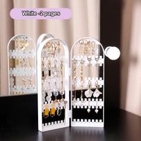 1pc Foldable plastic earring stand, transparent earring display stand, jewelry storage hanger, women's jewelry storage box balta