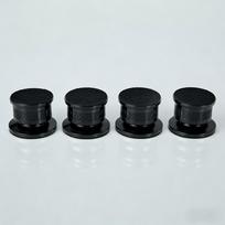 Professional audio speaker foot set (4 pieces) carbon fiber aluminum alloy speaker foot sole speaker foot strap with 8 anti slip juoda