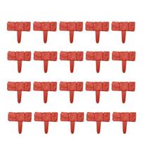20Pcs Imitation Stone Garden Fence with Stake No Dig DIY Outdoor Yard Landscape Edging Border Path Lawn Flower Bed Decorative Fence 20PCS plytų raudona spalva
