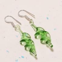 Natural Peridot Gemstone Handmade 925 Sterling Silver Jewelry Earring 2.05  AE-12776