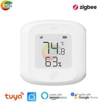 Tuya Smart WiFi/Zigbee Temperature and Humidity Sensor Remote Linked Indoor Hygrometer with Alexa Google Home Support zigbee