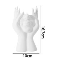 Creative Human Body Art Styling Storage Holders for Makeup Brushes Pens Holder Vinyl Figure Desktop Home Office Organizer Decor (as the picture,1PC)