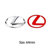 64/77mm Steering Wheel Emblem Cover Sticker Car Badge For Lexus ES240 ES250 ES350 IS250 IS300 RX270 GS NX300 RX300 RX350 RX400H