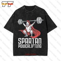 Spartan PowerliftingWorkoutGymLifting PowerliftingBodybuilding Vintage Oversized TShirt V S