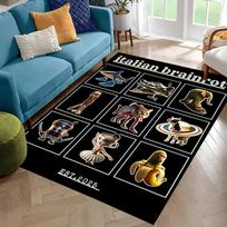 Funny Virtual Italian Brainrot Printed Carpet Large Floor Mat for Bedroom and Gaming Room Modern Rug for Trendy Home Decor Gift 40cm x 60cm