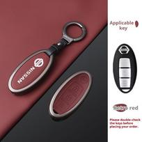 2/3/4/5Buttons Zinc Alloy Leather Car Remote Key Cover Case For Nissan X-Trail Qashqai Sentra Serena Tiida Teana Juke Leaf Micra