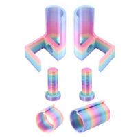 1 rinkinys deimantinio meno drobės laikiklis 3D spausdintas drobės ritinėlio rinkinys Reguliuojamas drobės ritinėlio žiedas volelis skaičių tapybos amato drobėms įvairiaspalvis
