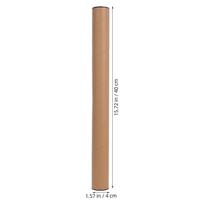 10Pcs Poster Mailing Tubes Kraft Paper Tubes Black Caps for Art Storage Maps Blueprints Document 50x5cm Paper Cylinder