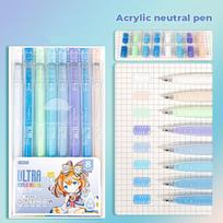8Colors/Set DIY Scrapbooking Acrylic Neutral Pen Drawing Painting Quick Drying Highlighter Large-capacity Writing Tools