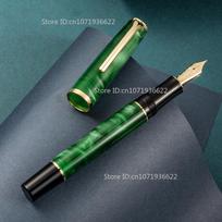 Hongdian N12 Fountain Pen EF F Nib High-end Acrylic Gift Pen For Business Student Piston Writing Ink Pens School Office Supplies (as the picture,EF(0.4mm))
