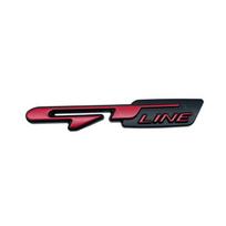 3D Metal Logo GT GT Line Emblem Car Front Grill Badge Rear Trunk Sticker For Kia K3 K5 KX5 Sportage Rio For Peugeot GT RCZ 508