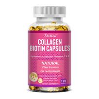 Hydrolyzed Collagen Dietary Supplement, With Biotin, Vitamin, L-Glutathione, 120 Softgels 120 Capsules