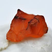 Uncut Raw Rough Orange Sapphire 12.10 Ct Natural Loose Gemstone CERTIFIED 18.3 mm approx oranžinė