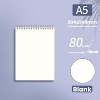 Multifunctional A5/B5/A4 Coil Notebook 80Sheets Grids/Blank/Horizontal Line Spiral Notebook Flip Up Diary Book Students Gift