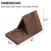 Multi-Functional 2 in 1 Wood Book Stand Reading Triangle Reading Stand Tablet Stand Office