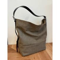 Jennifer the same lazy wind tote bag large capacity canvas bag leather women's bag crossbody two-color large tote bag blank