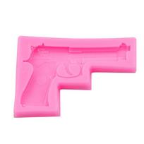 3D pistoleto formos 3D fondant šokoladinis pyragas Cupcake muilas molis silikoninė forma Gaminimas kepimas rankų darbo „pasidaryk pats“ dovanų dekoravimo įrankiai