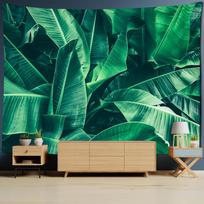 Monstera Lapo Gobelenas Sienų Dekoracija Bohemiškas Stilius Tropiniai Augalai Natūralus Peizažas Psichodelinis Namų Dekoras 95x70cm