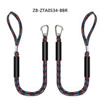 2pcs 4ft Bungee Dock Lines with Hook for Boat,Jet ski,Pontoon,Kayak,Watercraft