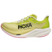 Hoka One One Rocket X 3 Comfortable Versatile Non-Slip Breathable Low-Top Running Shoes Unisex Running Shoes Yellow 1168724-SNLG 42.5