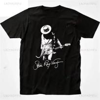 Man Woman Tee Stevie Ray Vaughan Guitar Blues Roc SRV Unisex O-neck Fashion Graphic T Shirts Men Streetwear Clothing S juoda