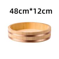 ZISIZ Wooden Sushi Rice Mixing Tub balta spalva