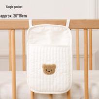 Crib Hanging Storage Bag for Baby Toys and Diapers - Double Opening