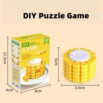 Key Mini Pendant Ab Corn Magic Cube Decompression Brain Burning Magic Cube Versatile Fidget Type Tetris Puzzle Toy