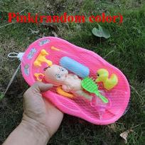 Doll Baby Bath Set Toys With Shower Faucet Bathtub Duck Accessories For Kids Pretend Play Water Play Bath Toys Beach Toys