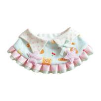Dog Bandanas Adjustable Snap Button Pet Bib Breathable Cute Bear Print Pet Scarf for Daily Use Birthdays Photos S