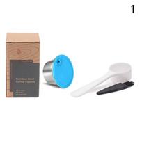 Reusable Refillable For Dolce Gusto Capsule Silicone Sleeve Stainless Steel Metal Dolce Gusto Coffee Maker Coffee Scoop Tamper