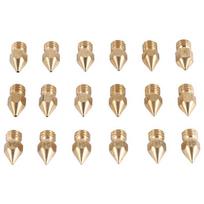 Feb.18 Pcs 3D Printer Nozzles M6 Extruder Brass Nozzle Print Head (2X0.2Mm+2X0.3Mm+6X0.4Mm+2X0.5Mm+2X0.6Mm+2X0.8Mm+2X1.0Mm) For auksinė