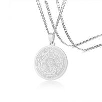 Seven Archangels Seal Talisman Angel Jewelry Magic Pendant Occult Necklace Gabriel Zadkiel Samael Raphael Stainless Steel sidabras