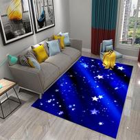 Star Carpet Space Galaxy Area Rug for Living Room Coffee Chair Bedroom Bathroom Entrance Non-slip Rug Carpet for Home Decor 40cm x 60cm